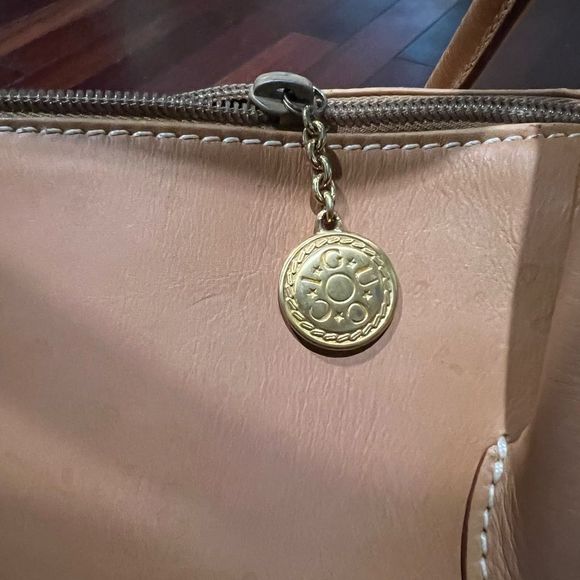 Vintage Gucci Canvas & Vachetta Leather Beach Bag - Picture 10 of 16